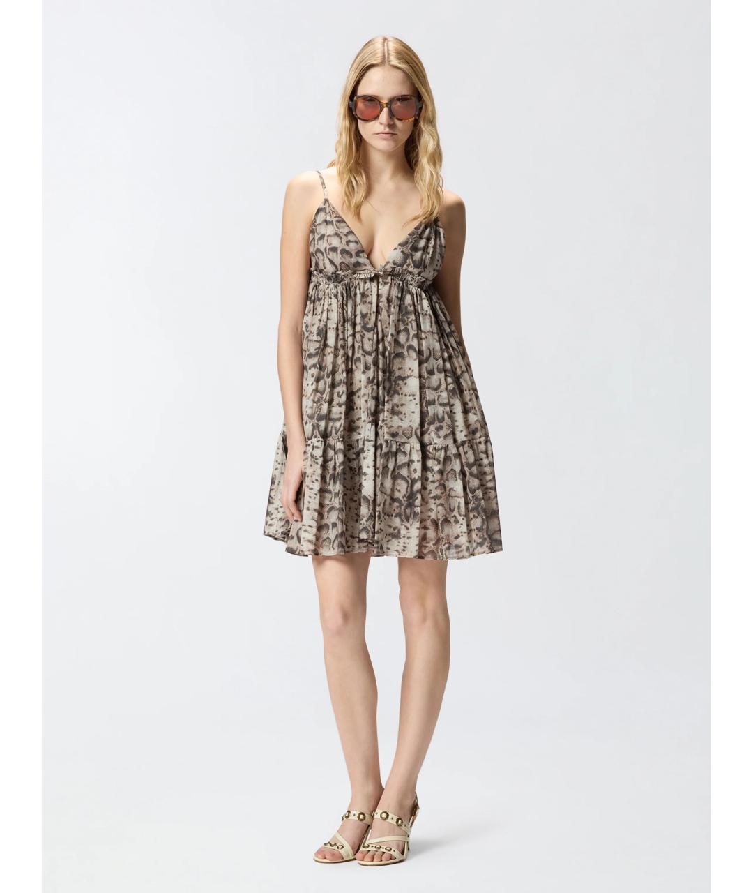 PINKO Мульти хлопковое повседневное платье, фото 2