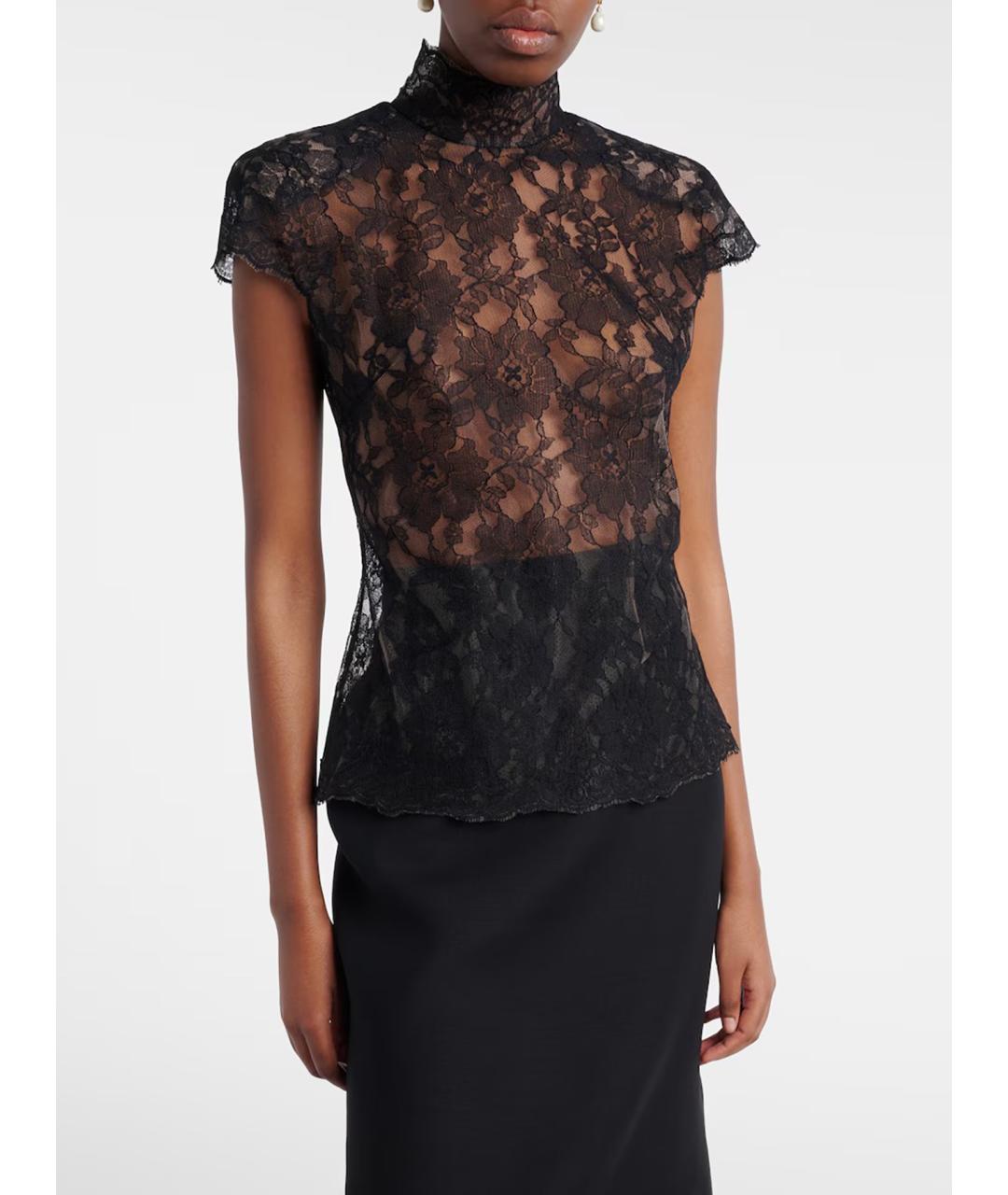 VALENTINO Черная блузы, фото 3