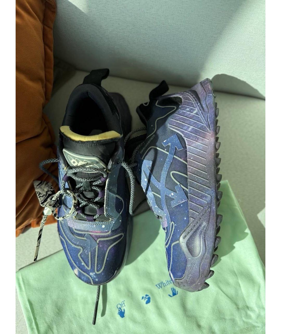 OFF-WHITE Мульти кожаные низкие кроссовки / кеды, фото 8