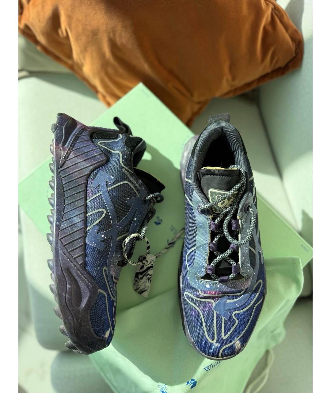 OFF-WHITE Мульти кожаные низкие кроссовки / кеды, фото 9