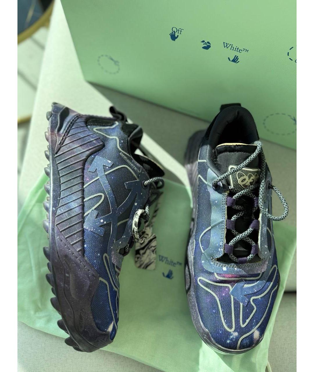 OFF-WHITE Мульти кожаные низкие кроссовки / кеды, фото 6