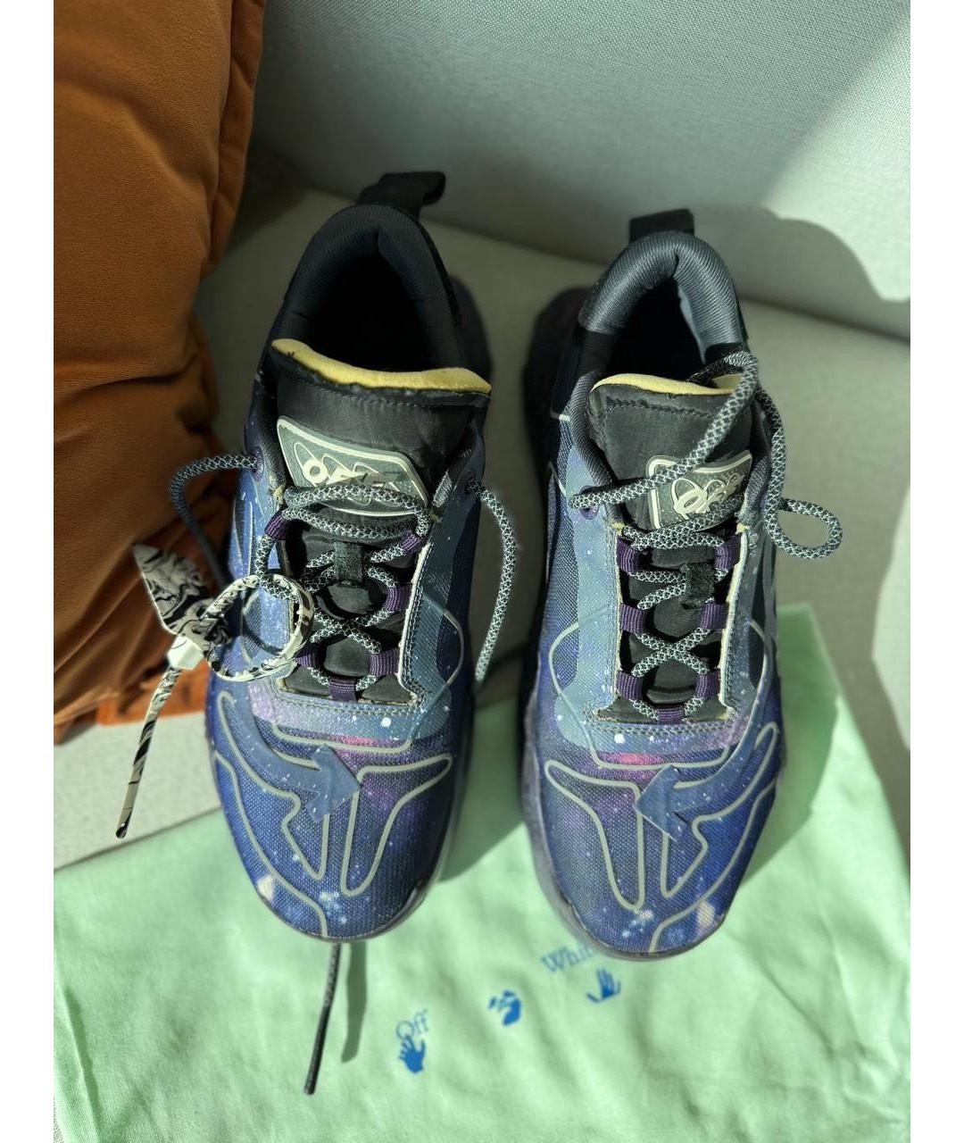 OFF-WHITE Мульти кожаные низкие кроссовки / кеды, фото 2