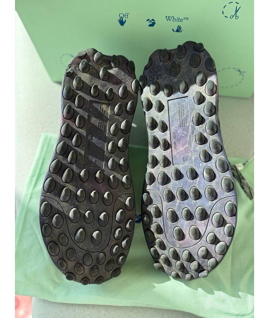 OFF-WHITE Мульти кожаные низкие кроссовки / кеды, фото 5