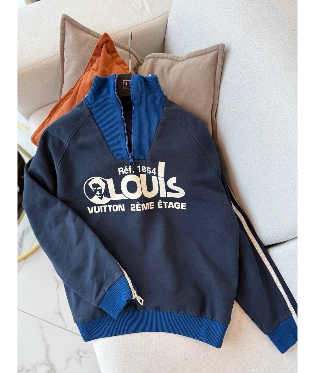 LOUIS VUITTON Темно-синий джемпер / свитер, фото 9