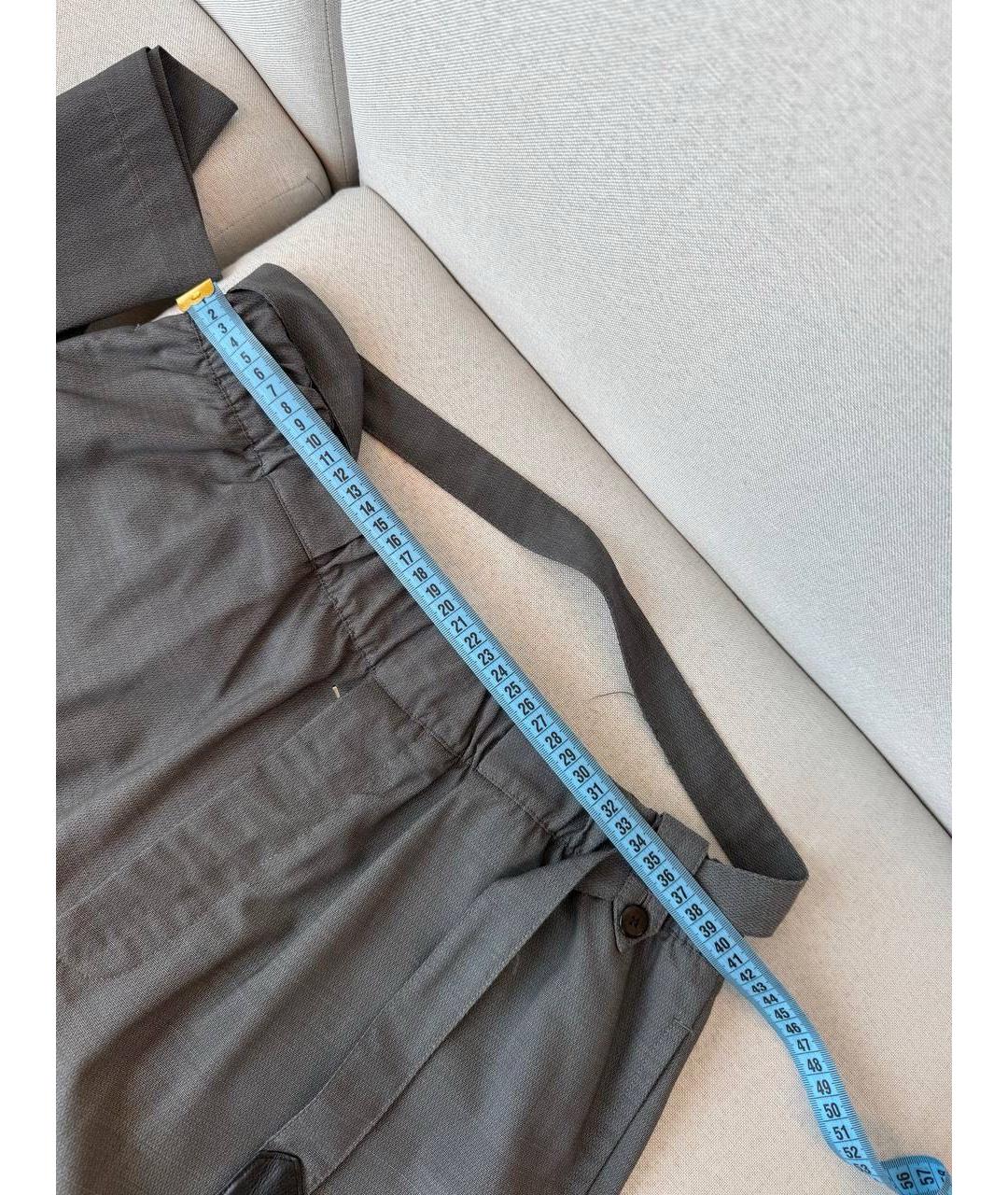 LOUIS VUITTON Серые повседневные брюки, фото 8