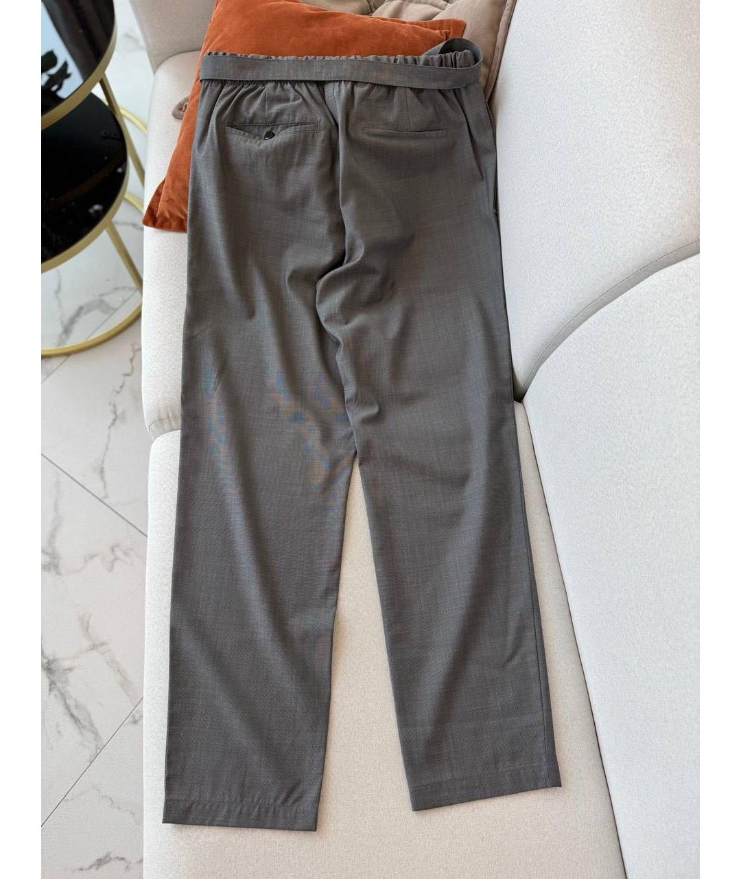 LOUIS VUITTON Серые повседневные брюки, фото 6