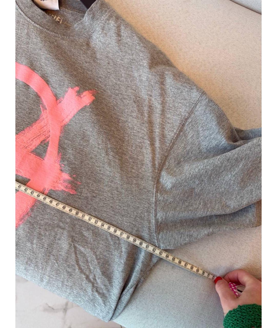 VETEMENTS Серая футболка, фото 5