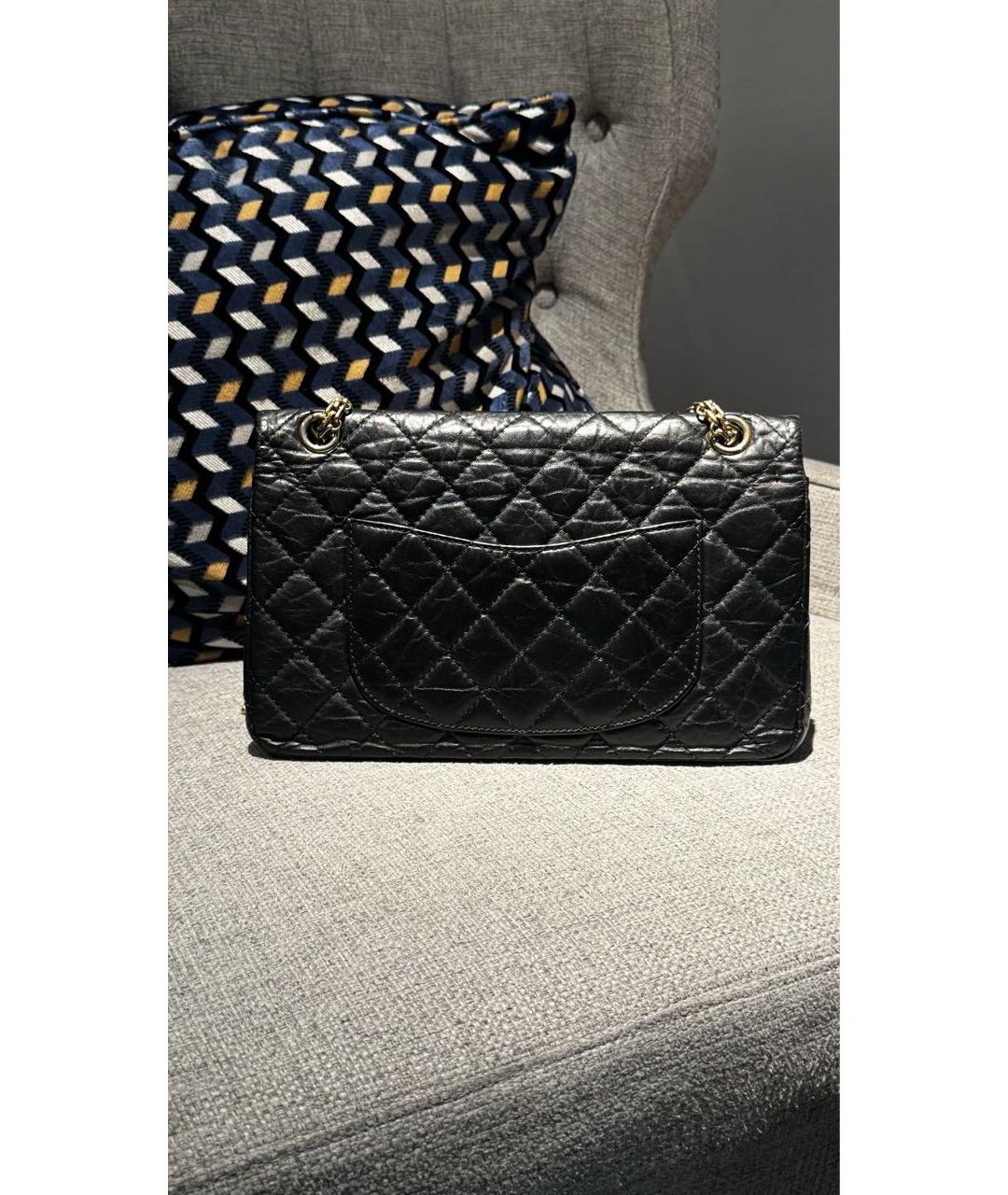 CHANEL Черная кожаная сумка через плечо, фото 4