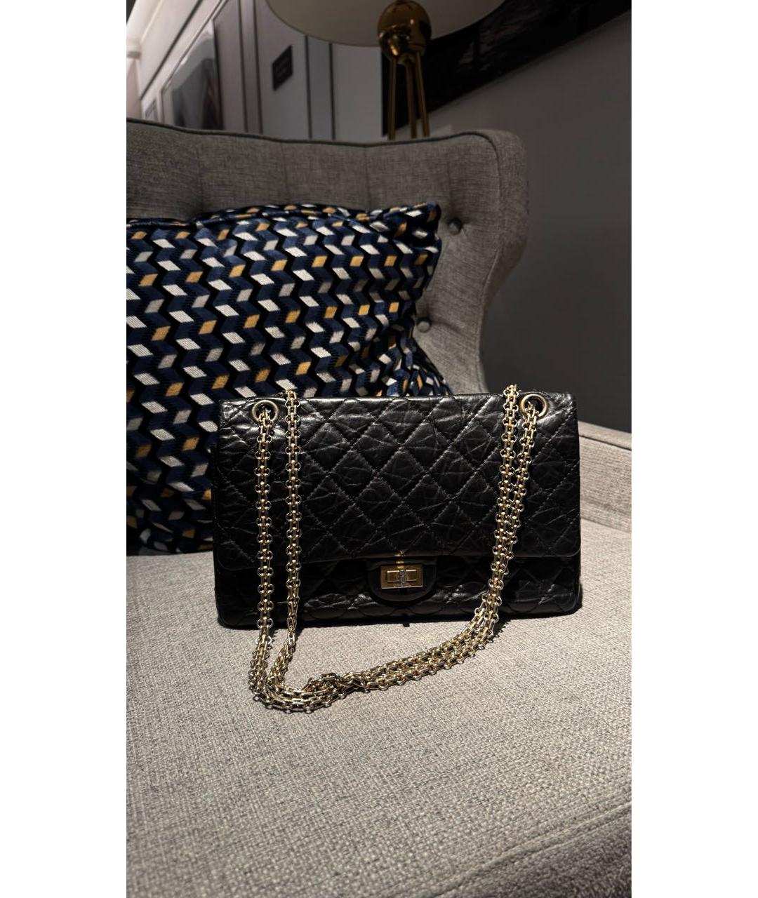 CHANEL Черная кожаная сумка через плечо, фото 9