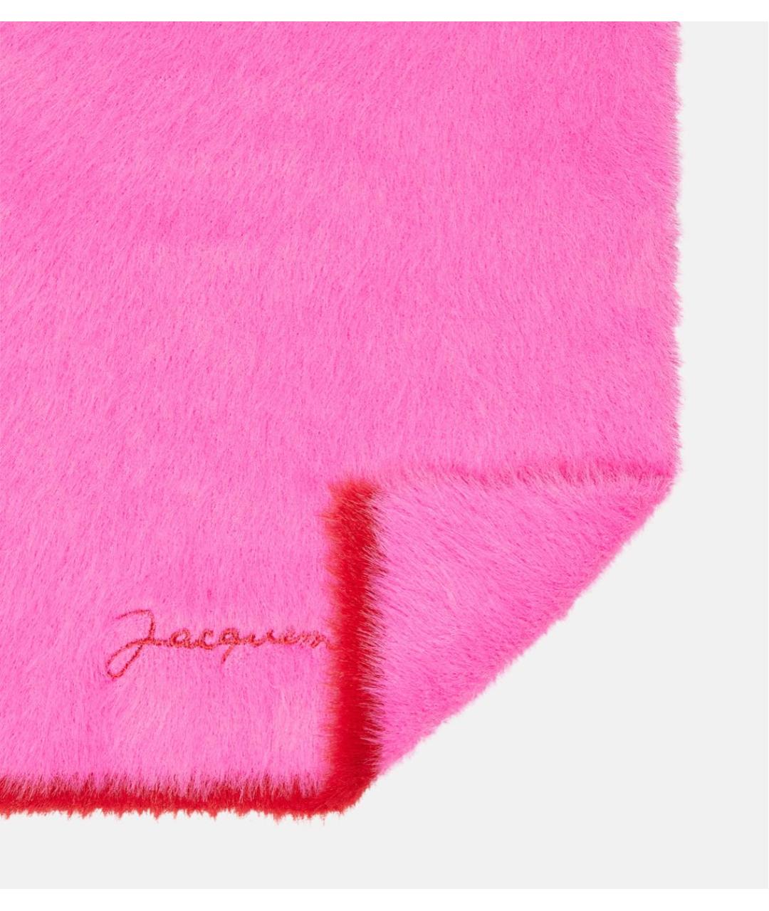 JACQUEMUS Розовый шарф, фото 3