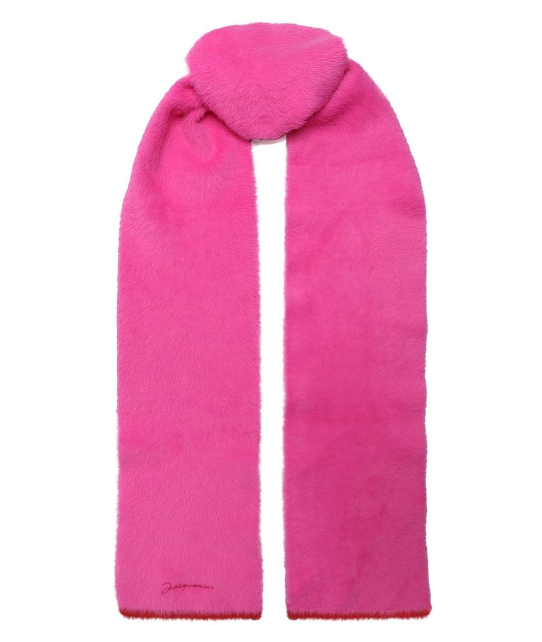 JACQUEMUS Розовый шарф, фото 1