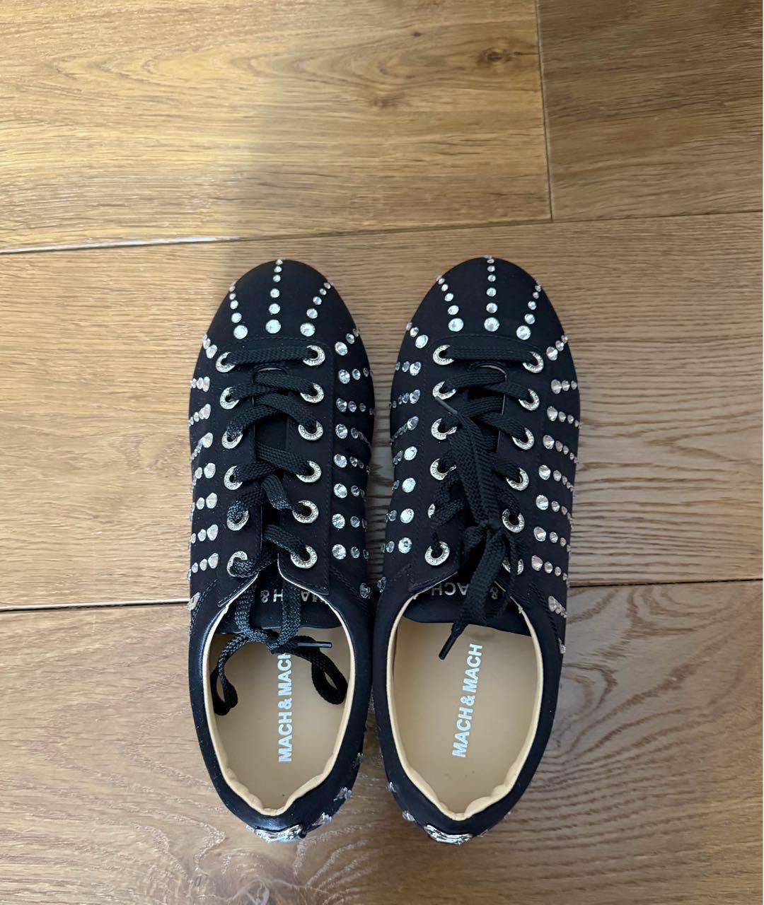 MACH&MACH Черные текстильные кеды, фото 3