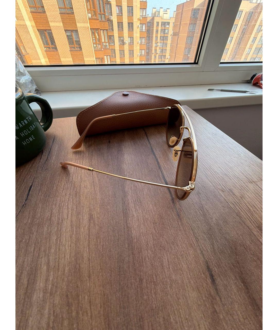 RAY BAN Коричневые солнцезащитные очки, фото 2