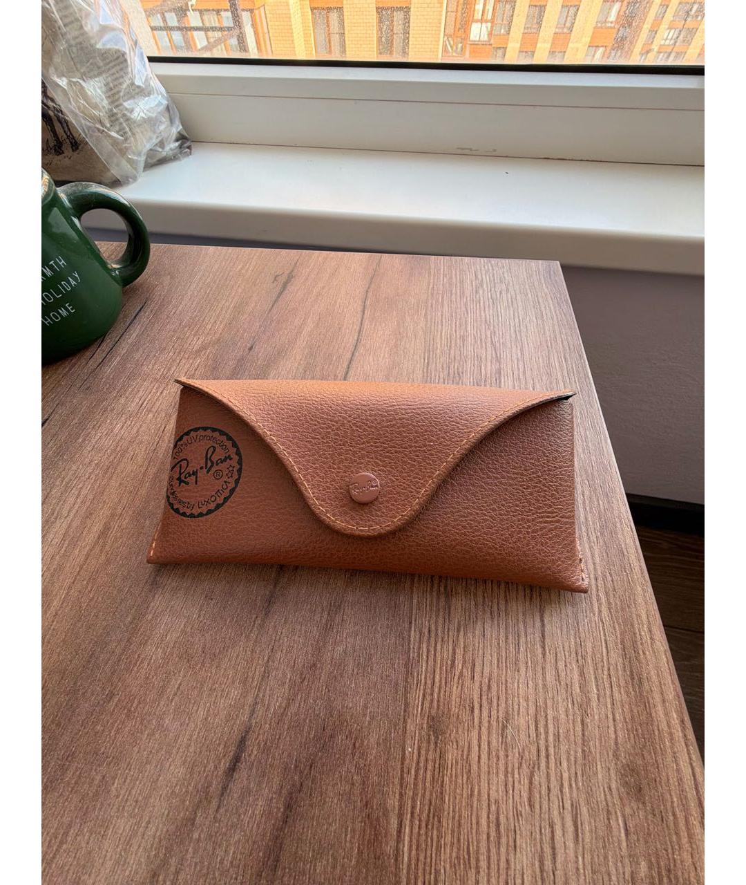 RAY BAN Коричневые солнцезащитные очки, фото 4