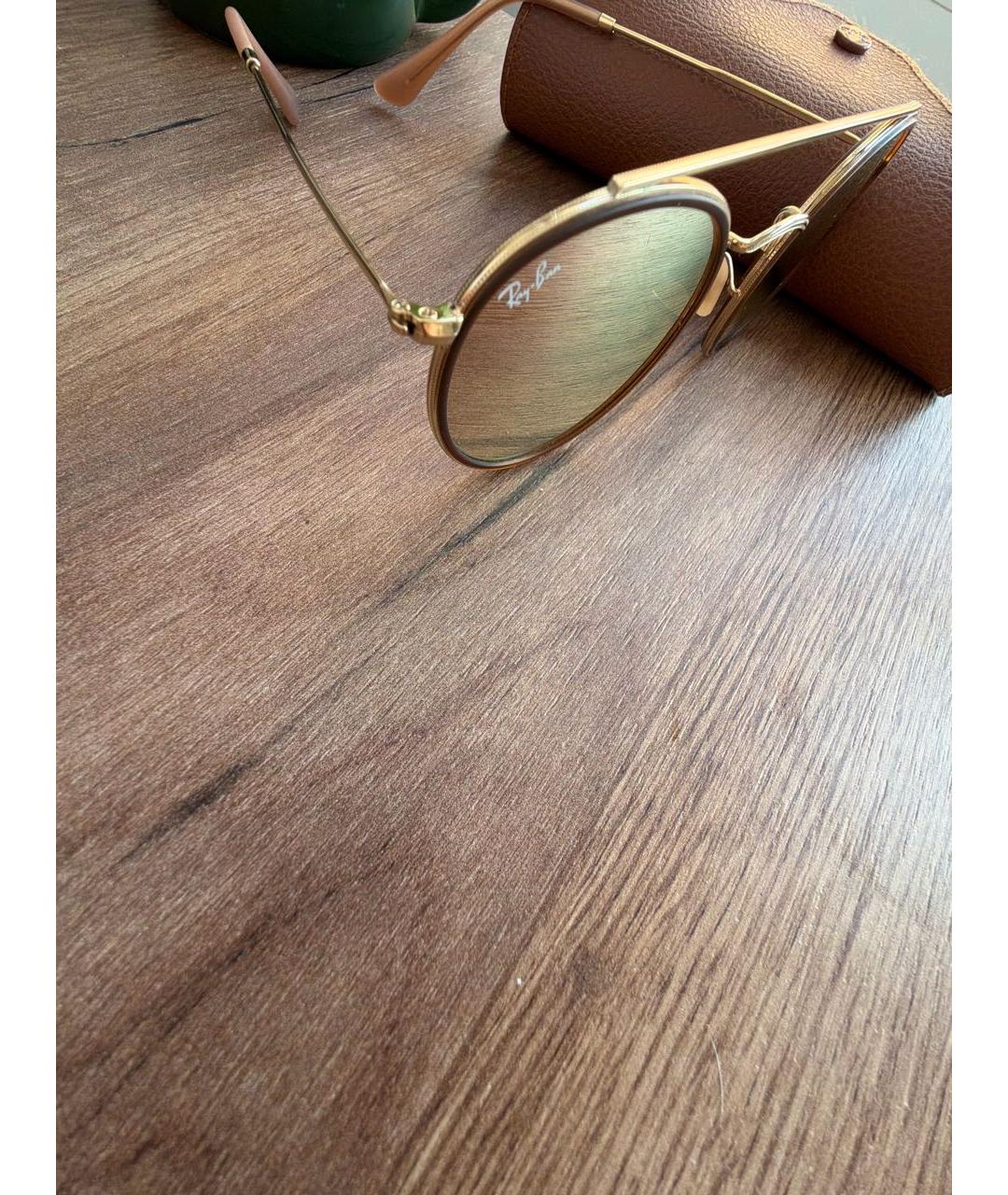 RAY BAN Коричневые солнцезащитные очки, фото 3