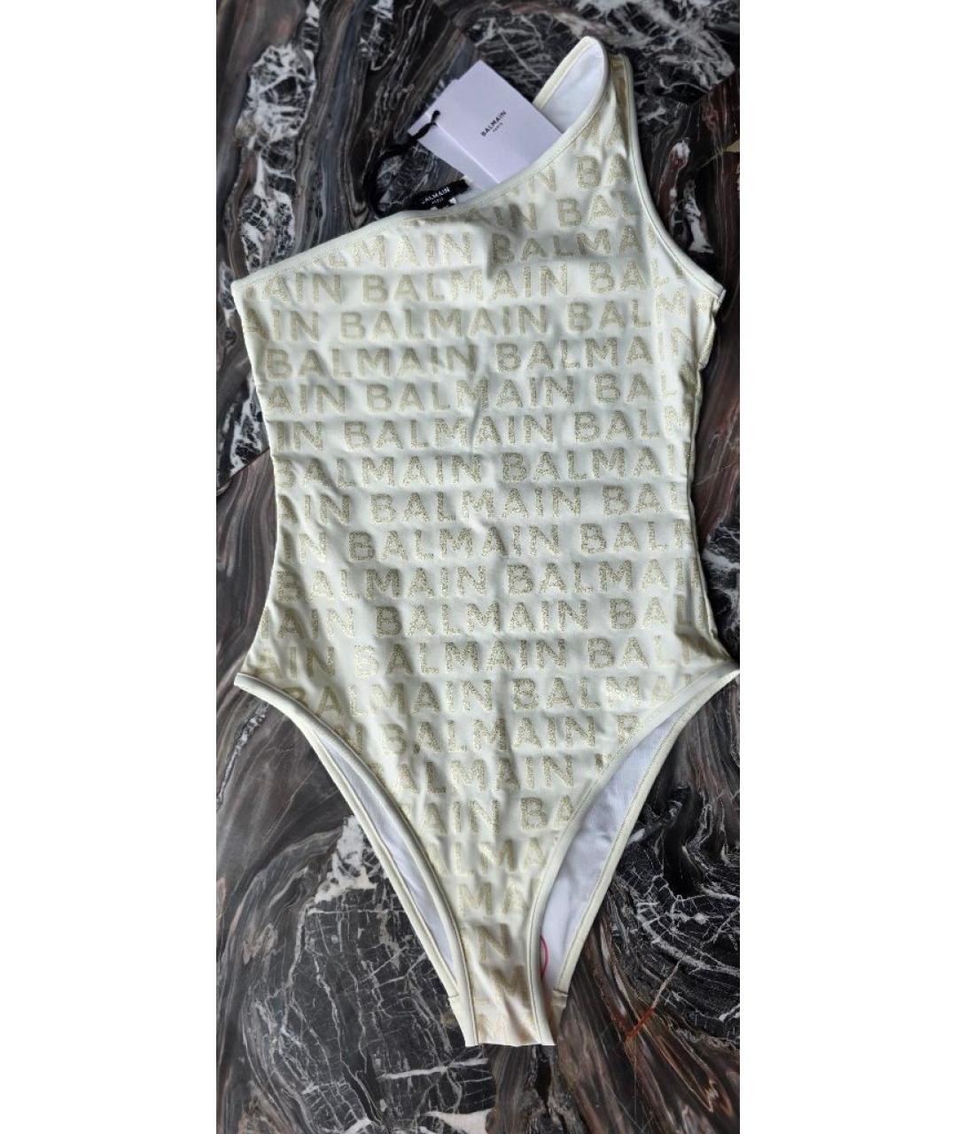 BALMAIN Бежевый полиамидовый купальник, фото 2