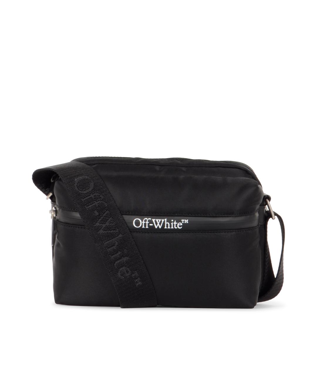 OFF-WHITE Черная синтетическая сумка на плечо, фото 1