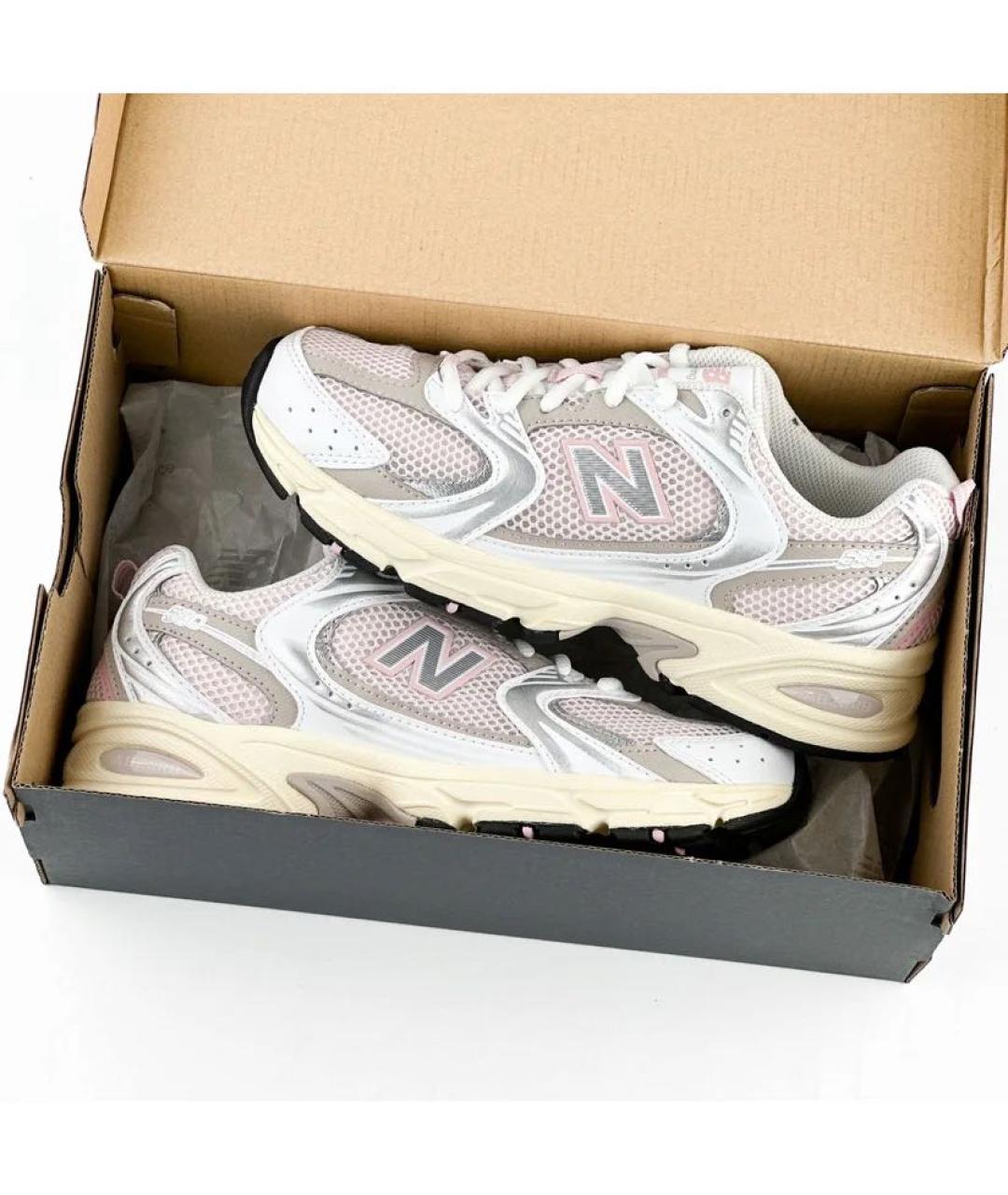 NEW BALANCE Розовые текстильные кроссовки, фото 5