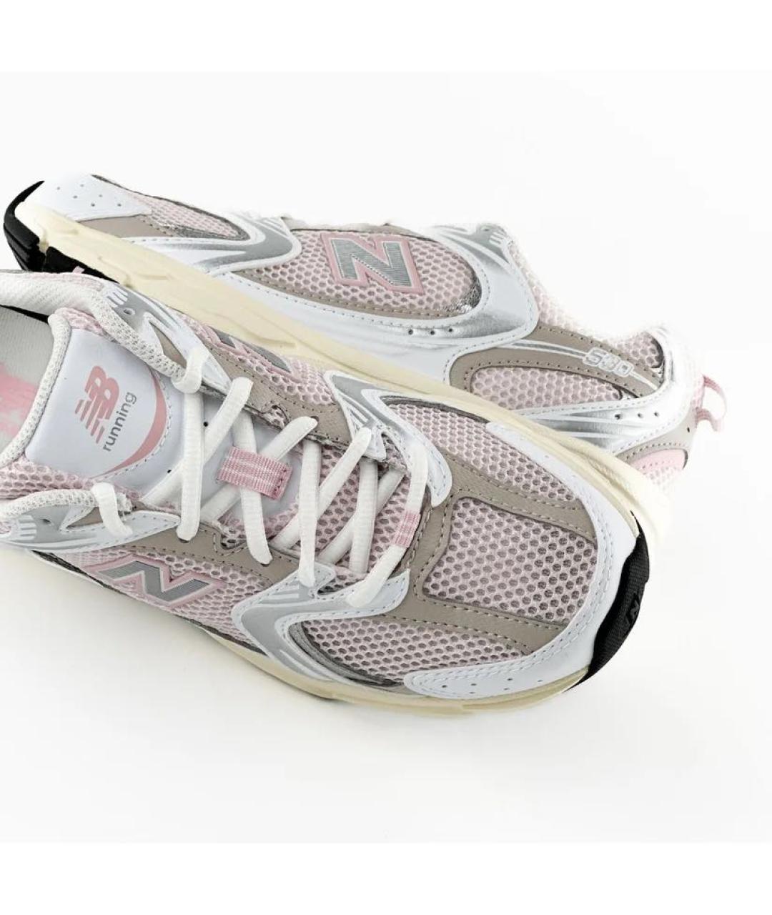 NEW BALANCE Розовые текстильные кроссовки, фото 3