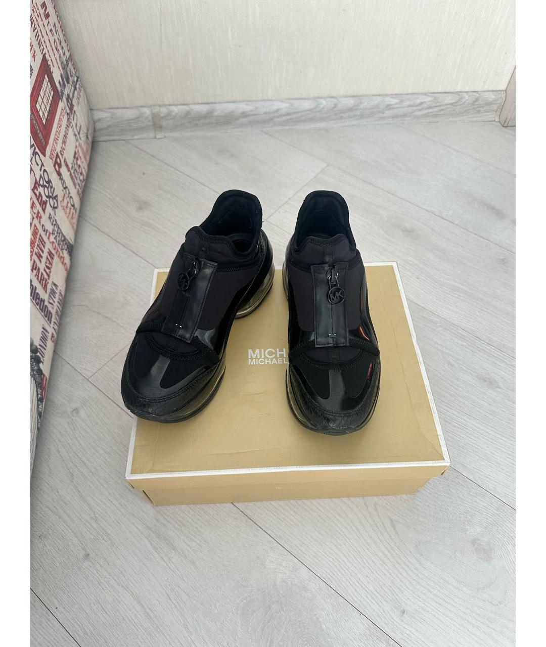 MICHAEL KORS Черные текстильные кроссовки, фото 5