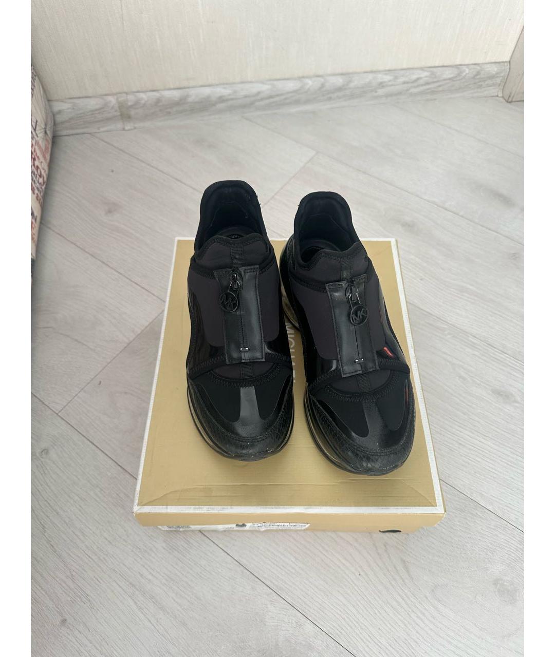 MICHAEL KORS Черные текстильные кроссовки, фото 3