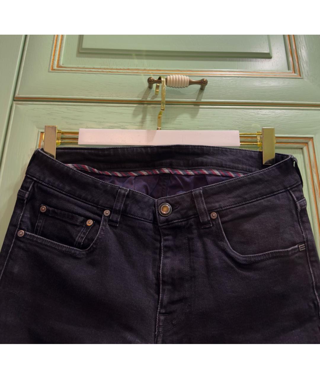 ETRO Черные хлопковые прямые джинсы, фото 3