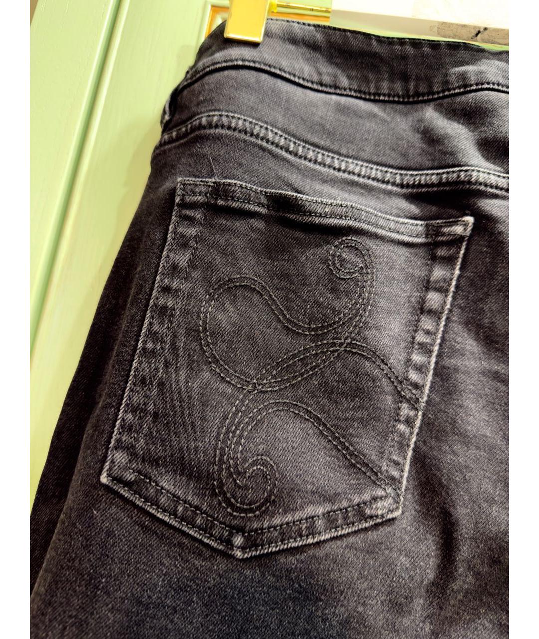 ETRO Черные хлопковые прямые джинсы, фото 6