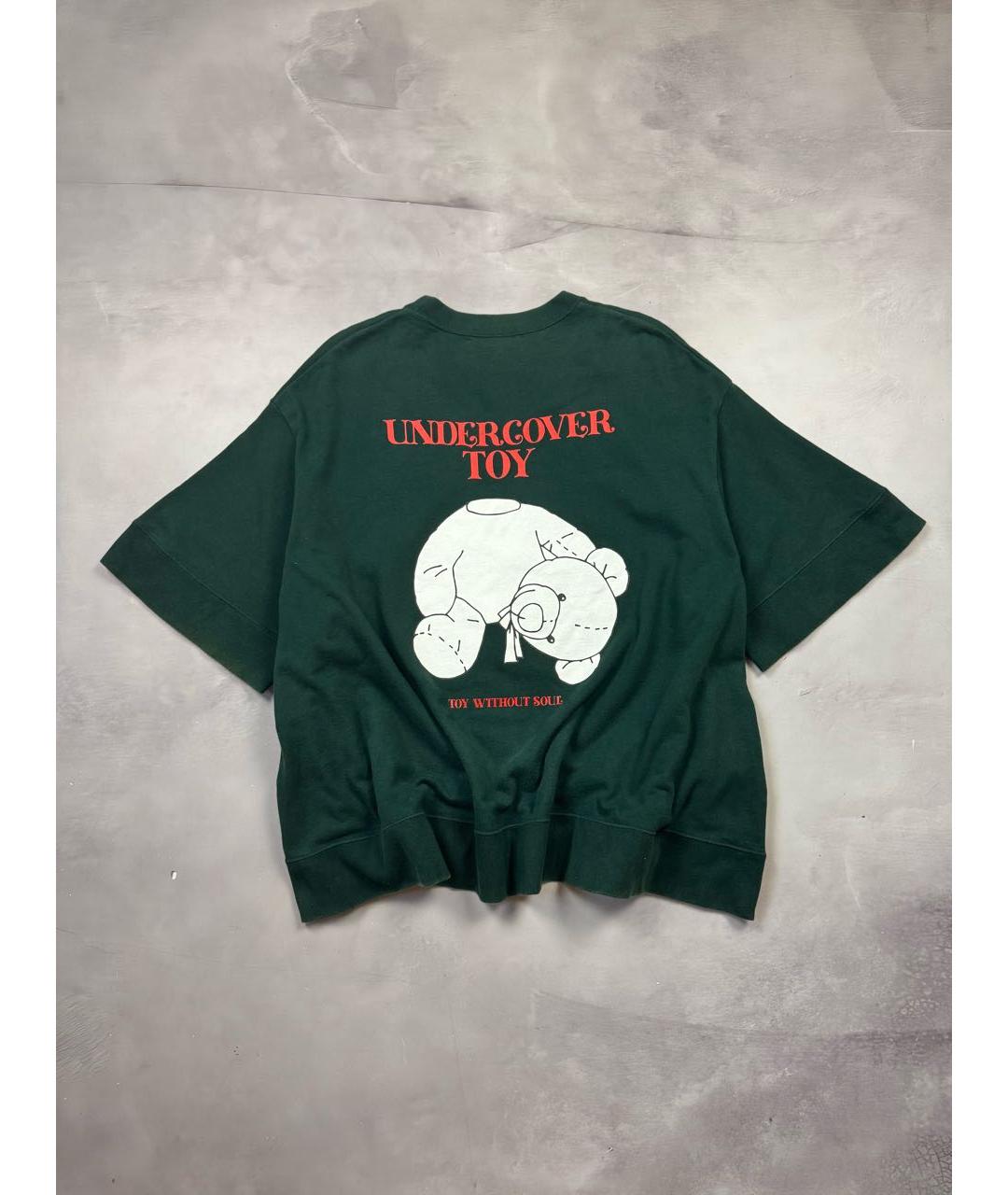 UNDERCOVER Зеленая хлопковая футболка, фото 2