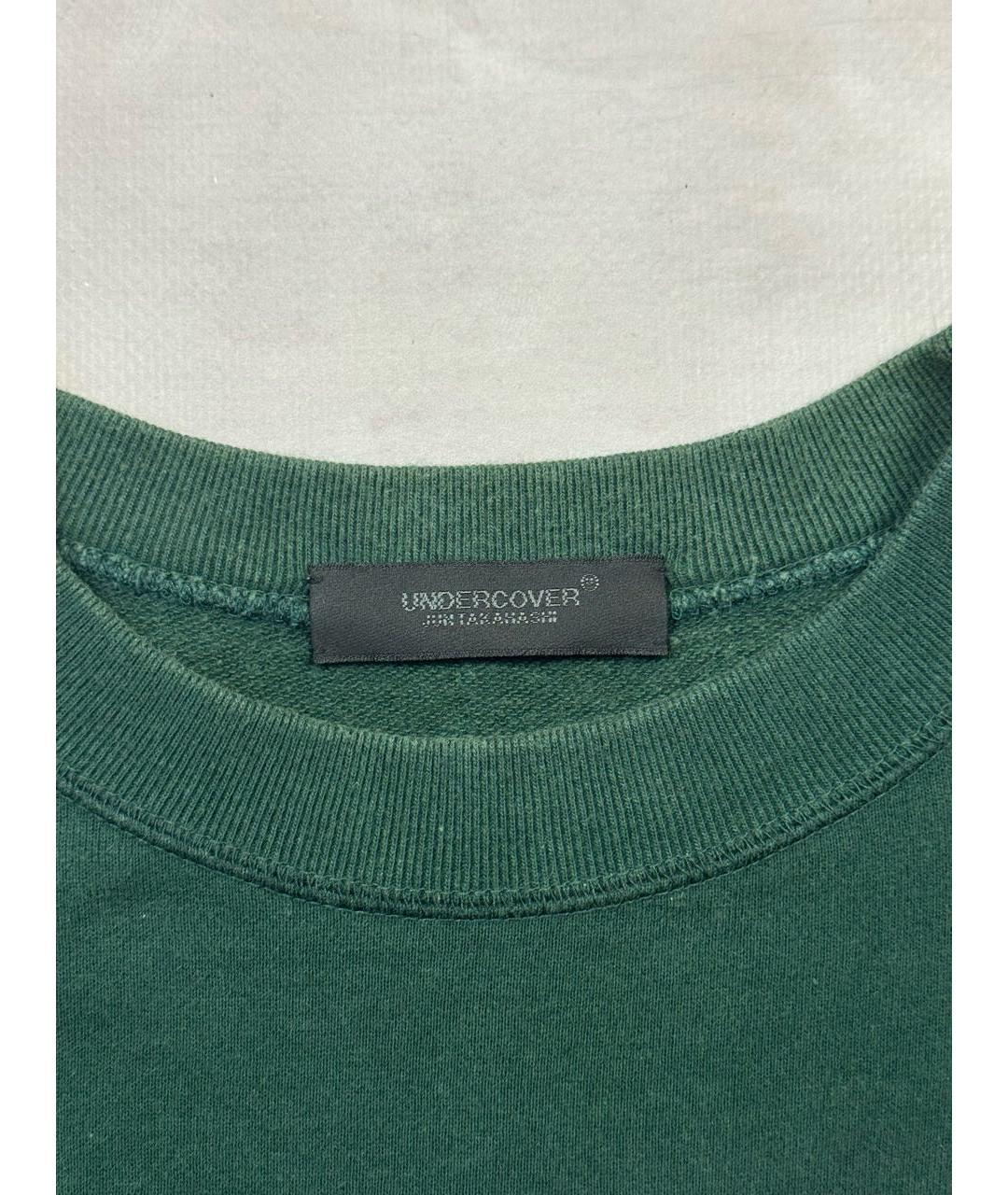 UNDERCOVER Зеленая хлопковая футболка, фото 6