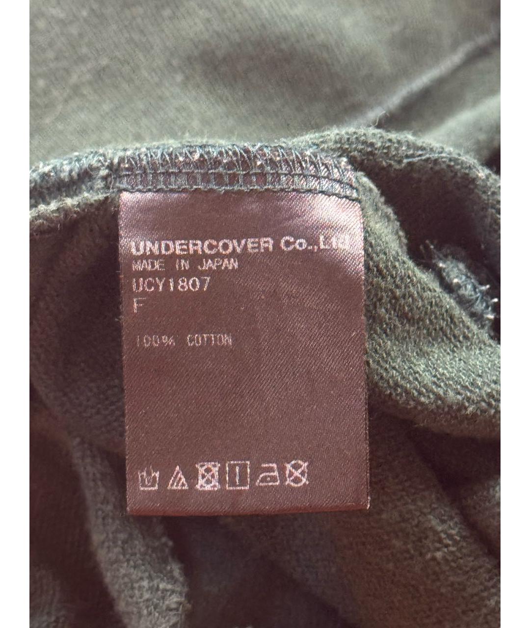 UNDERCOVER Зеленая хлопковая футболка, фото 8