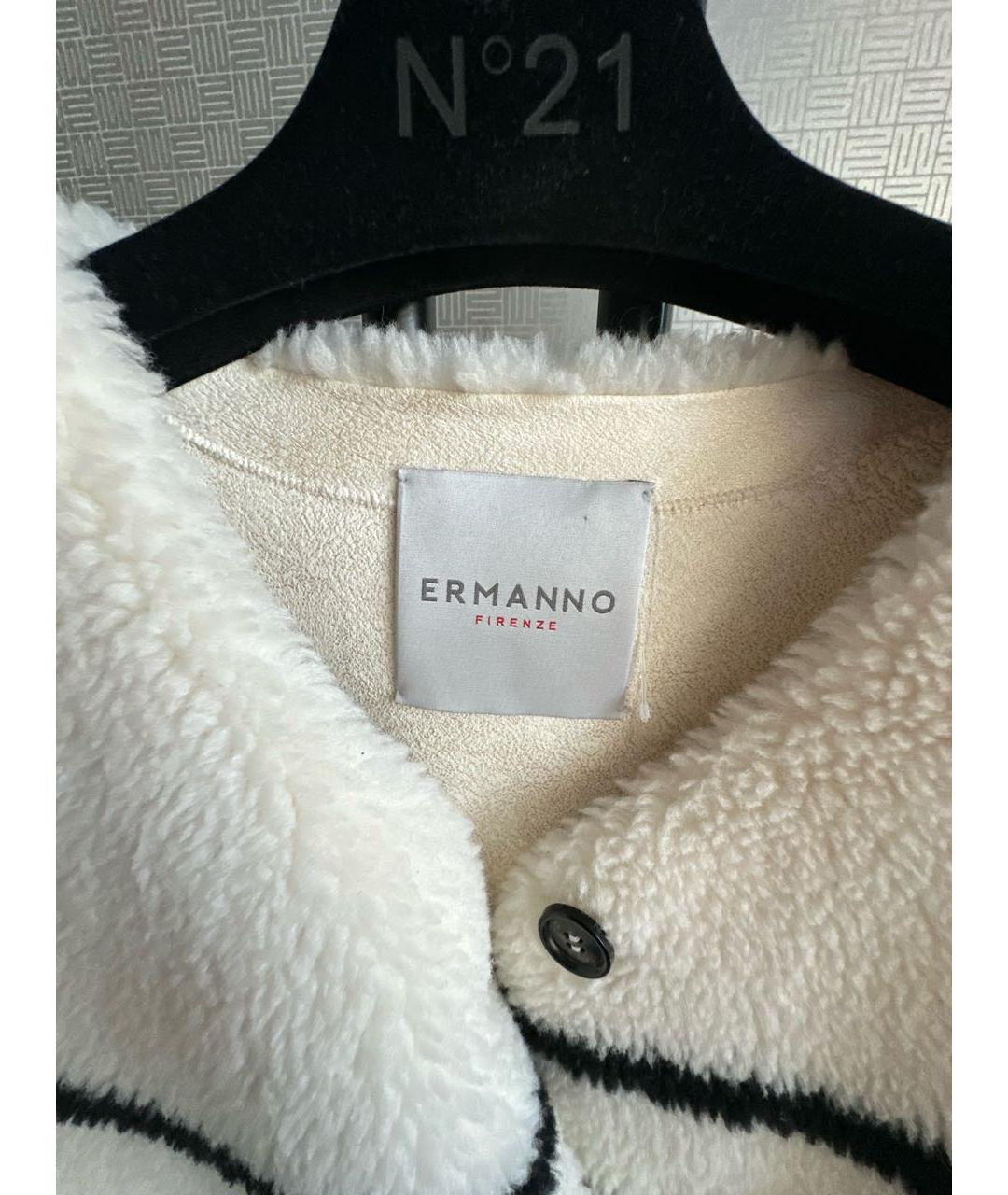 ERMANNO FIRENZE Белая полиэстеровая куртка, фото 3