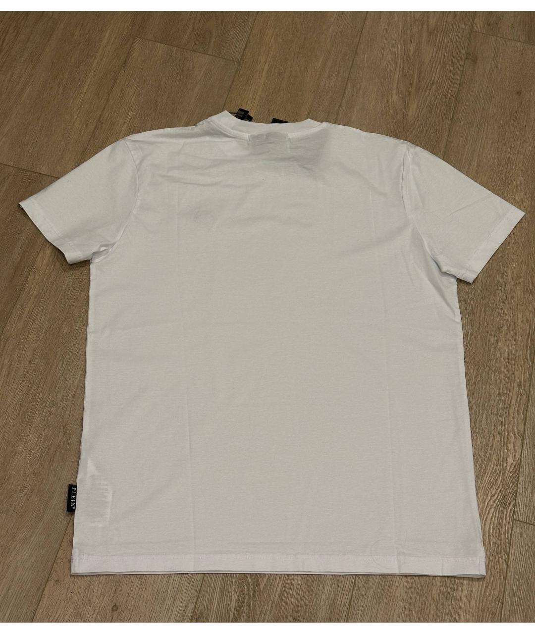 PHILIPP PLEIN Белая хлопковая футболка, фото 2