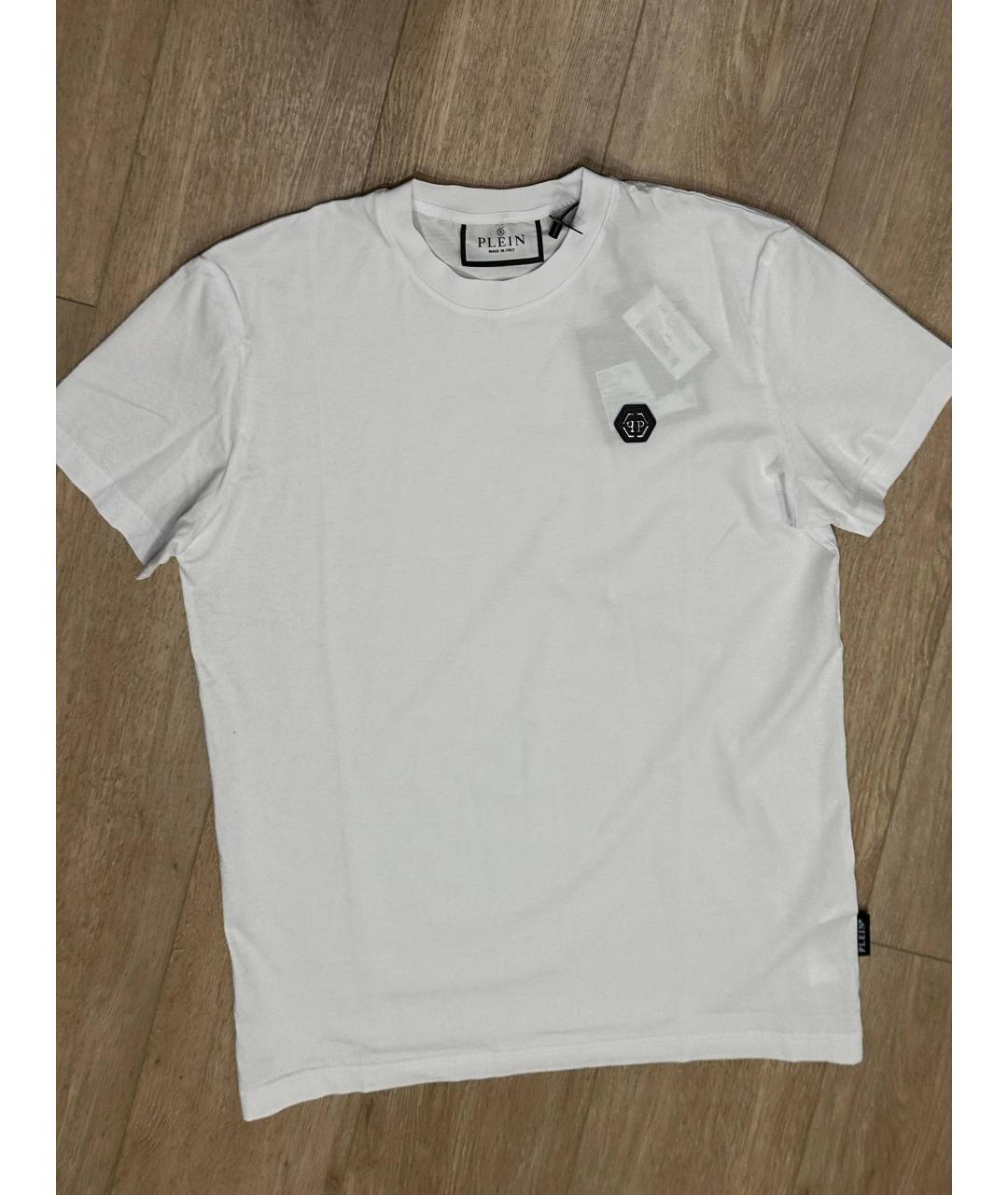 PHILIPP PLEIN Белая хлопковая футболка, фото 5