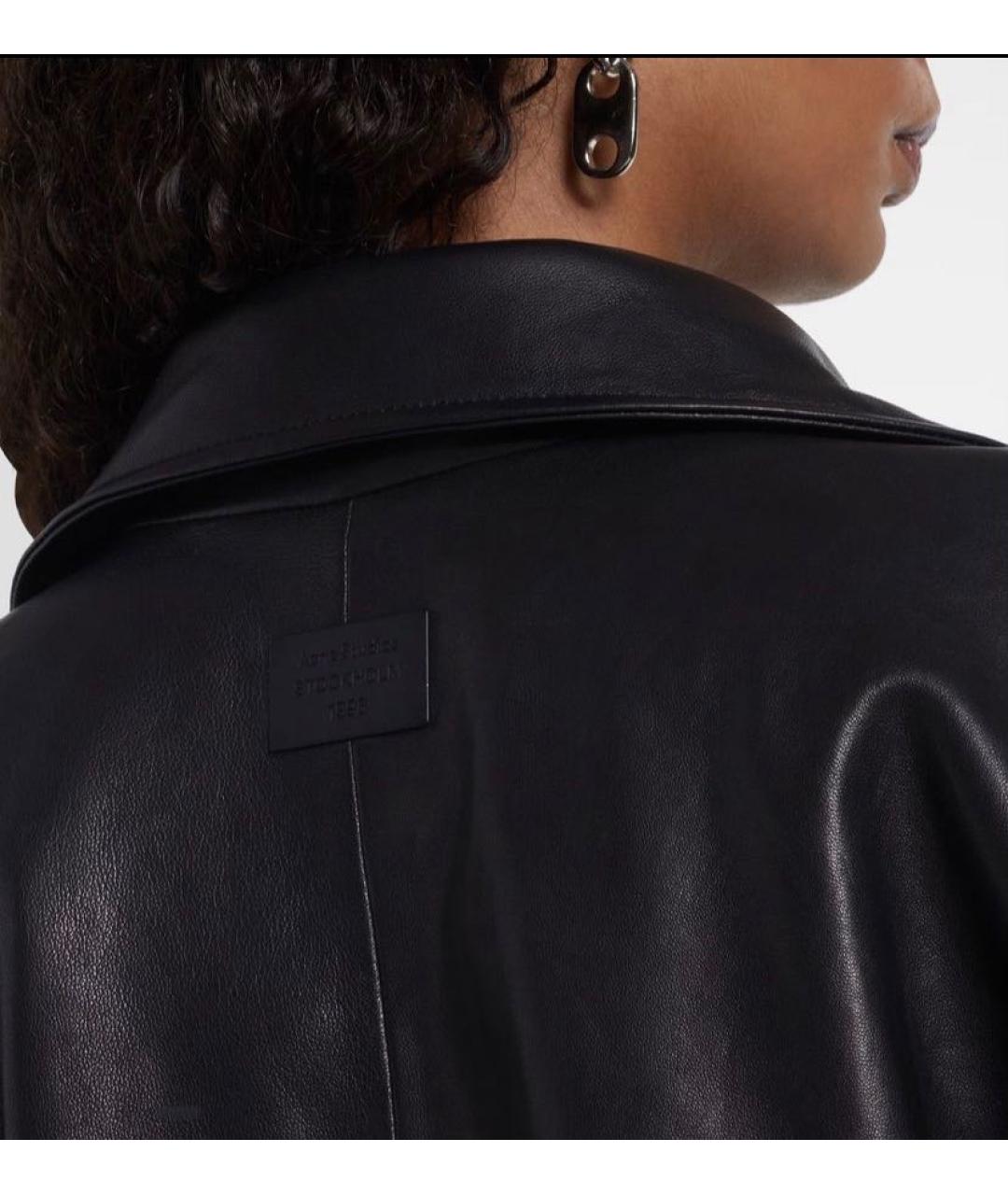 ACNE STUDIOS Черная кожаная куртка, фото 4