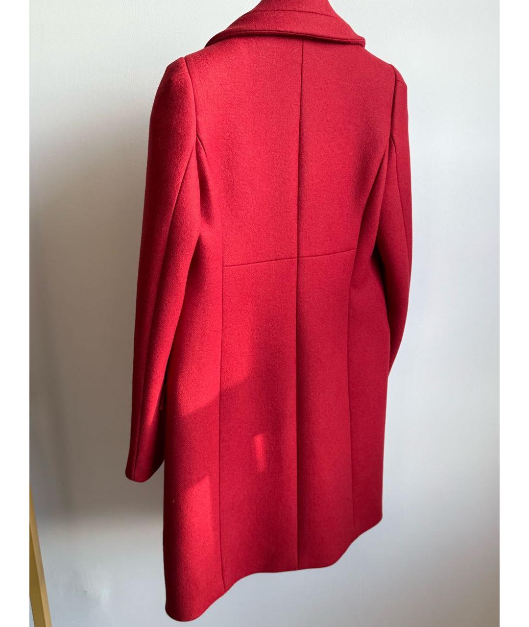 ROBERTO CAVALLI Красное шерстяное пальто, фото 2
