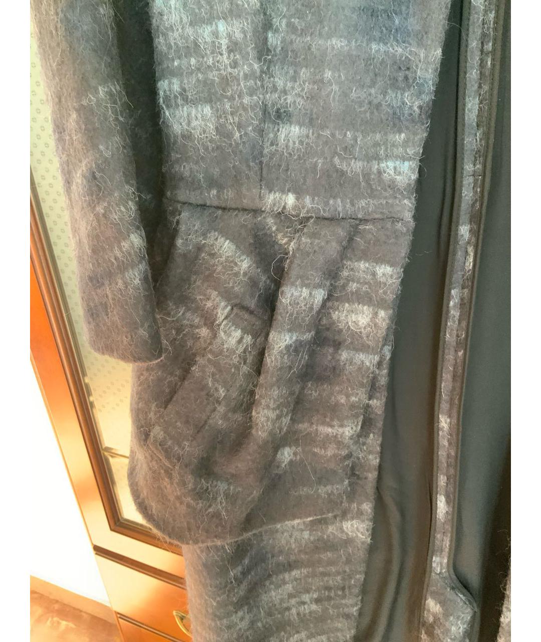 CHRISTIAN DIOR Темно-синее шерстяное пальто, фото 2