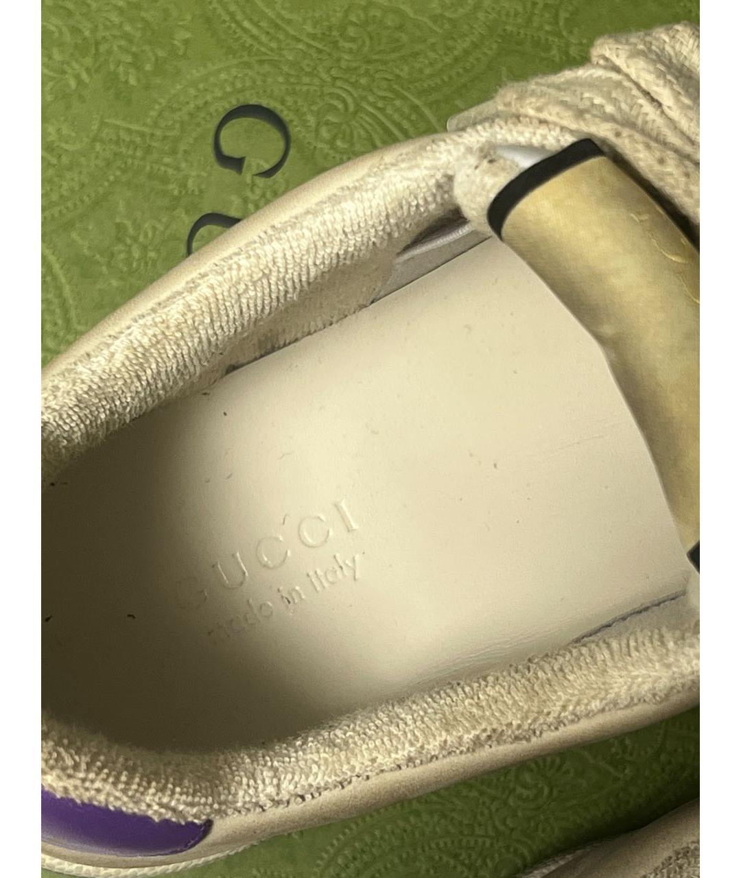 GUCCI Мульти кожаные кроссовки, фото 5