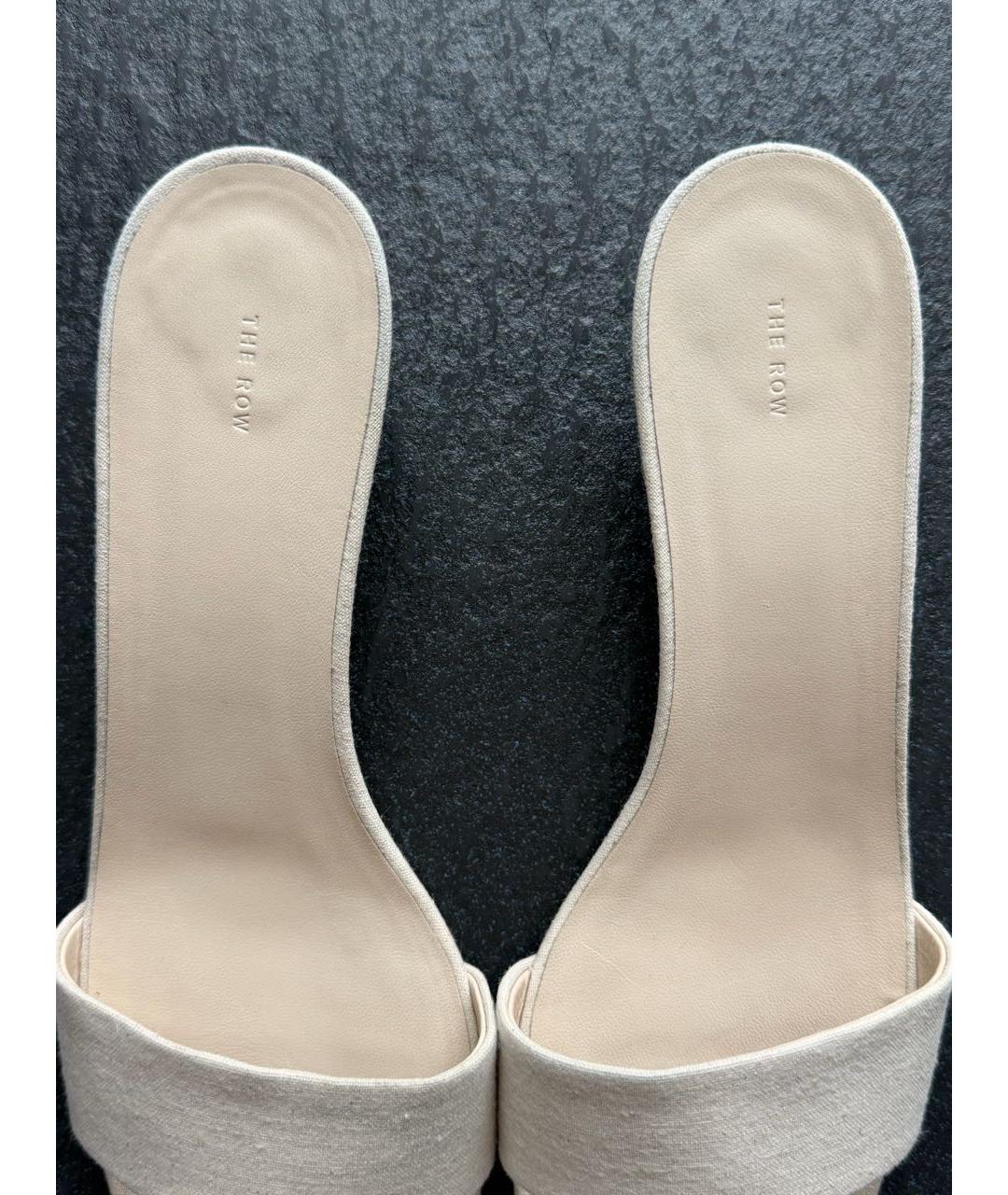 THE ROW Белые текстильные мюли, фото 7