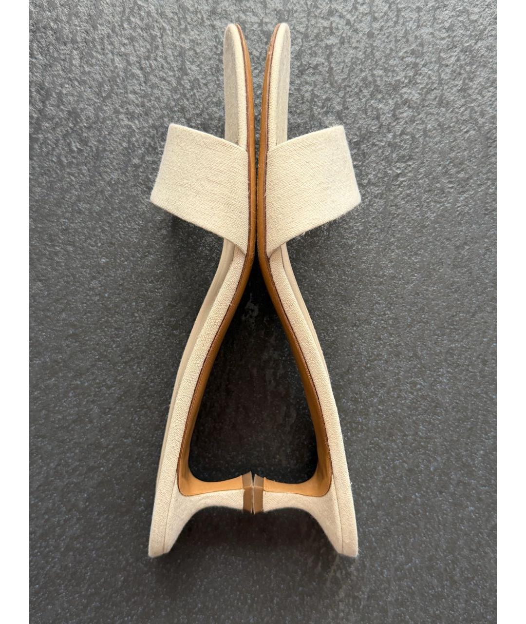 THE ROW Белые текстильные мюли, фото 4