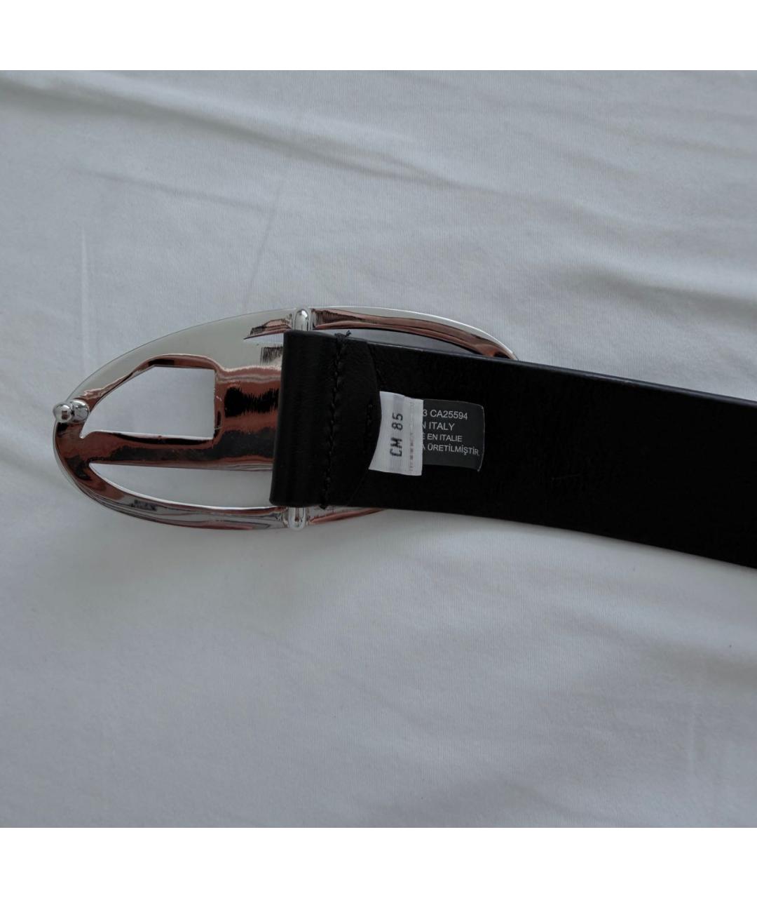 DIESEL Черный кожаный ремень, фото 3