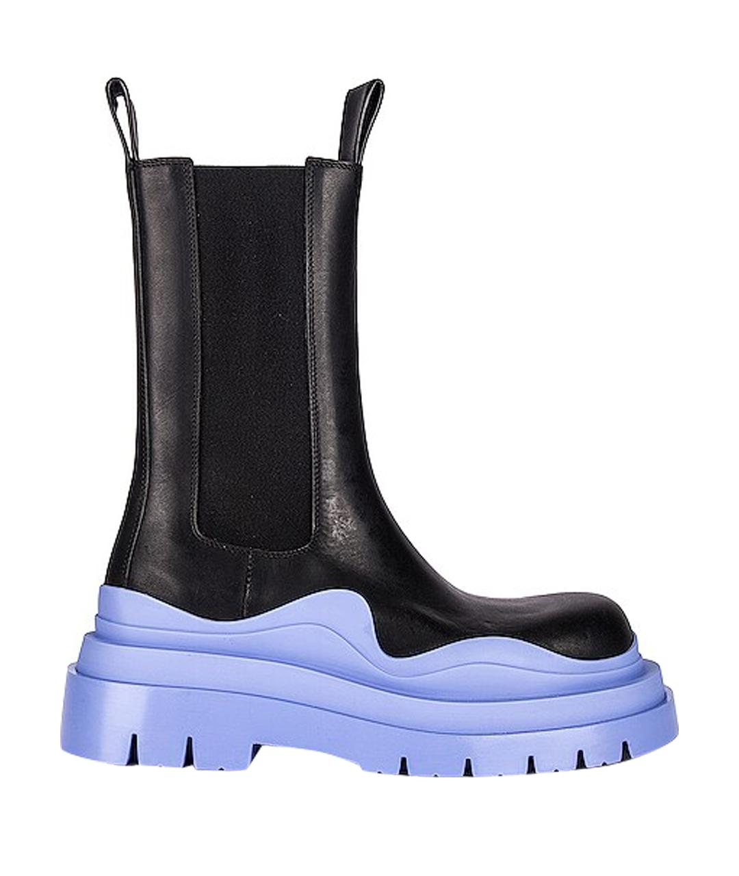 BOTTEGA VENETA Черные кожаные полусапоги, фото 1