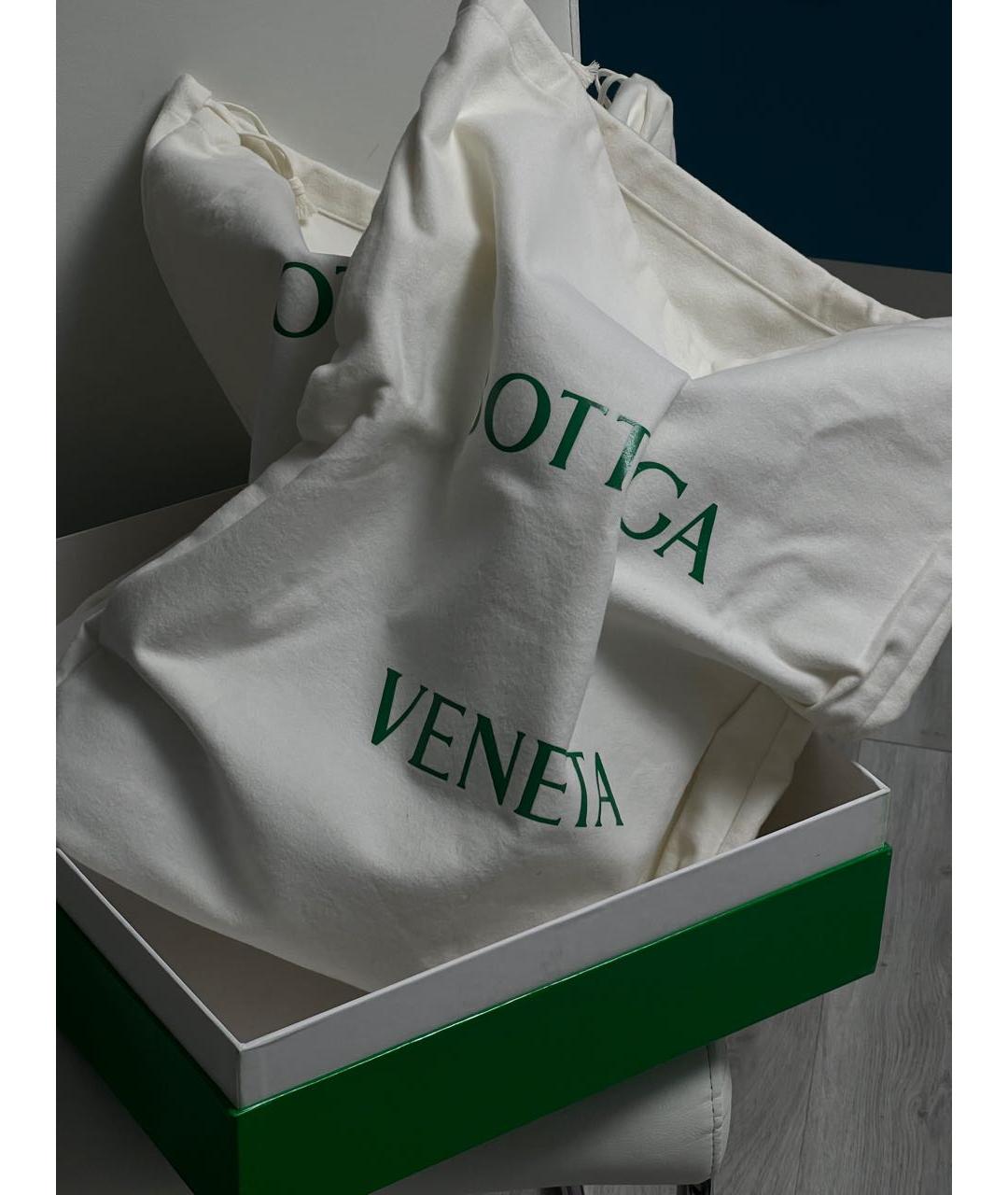 BOTTEGA VENETA Черные кожаные полусапоги, фото 8