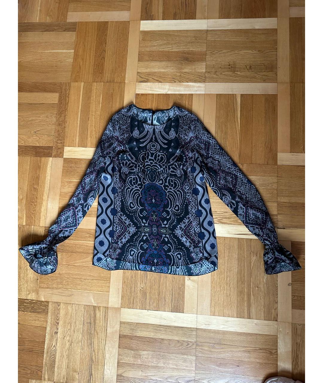 SAINT LAURENT Мульти шелковая блузы, фото 2