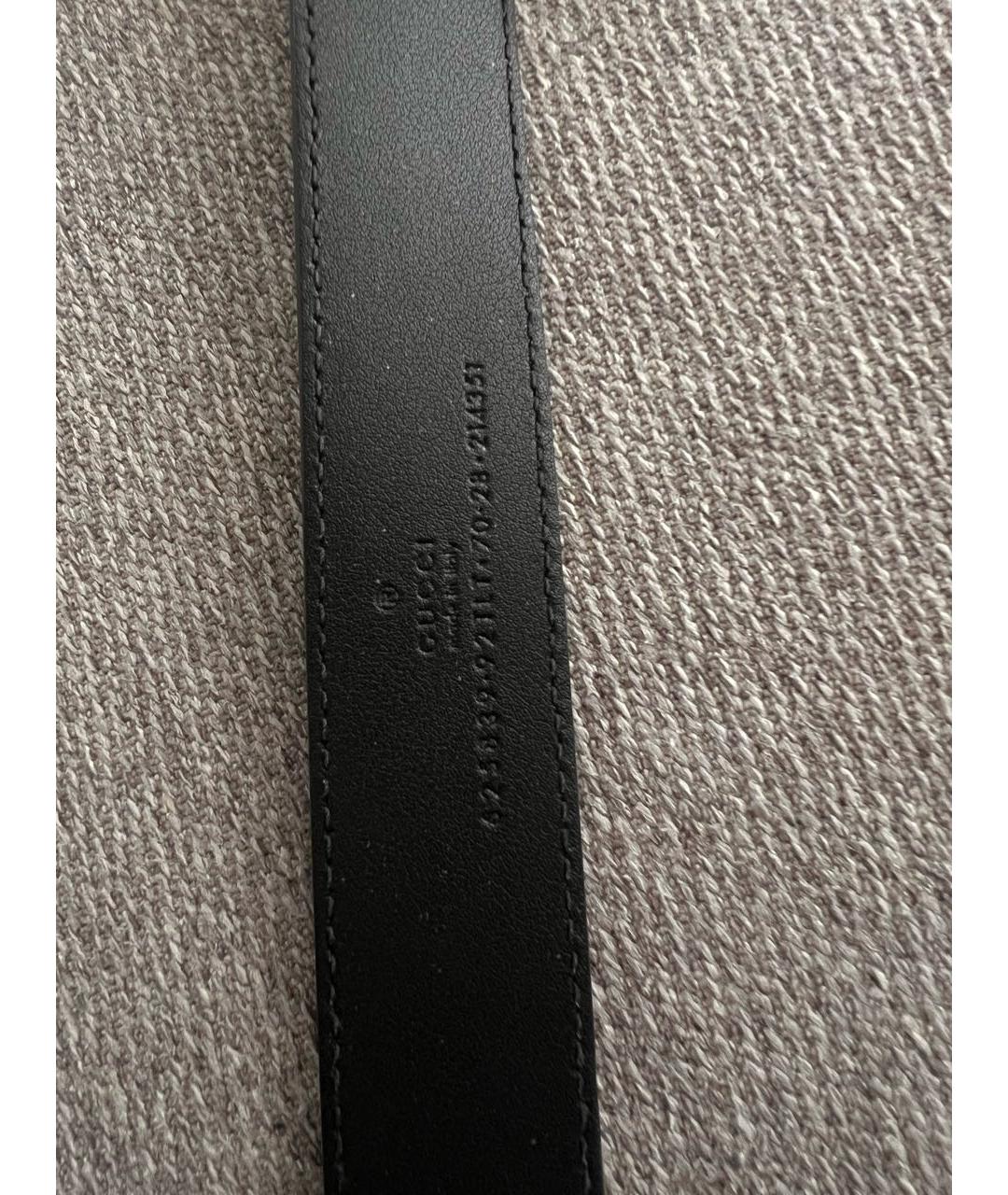 GUCCI Черный ремень, фото 3