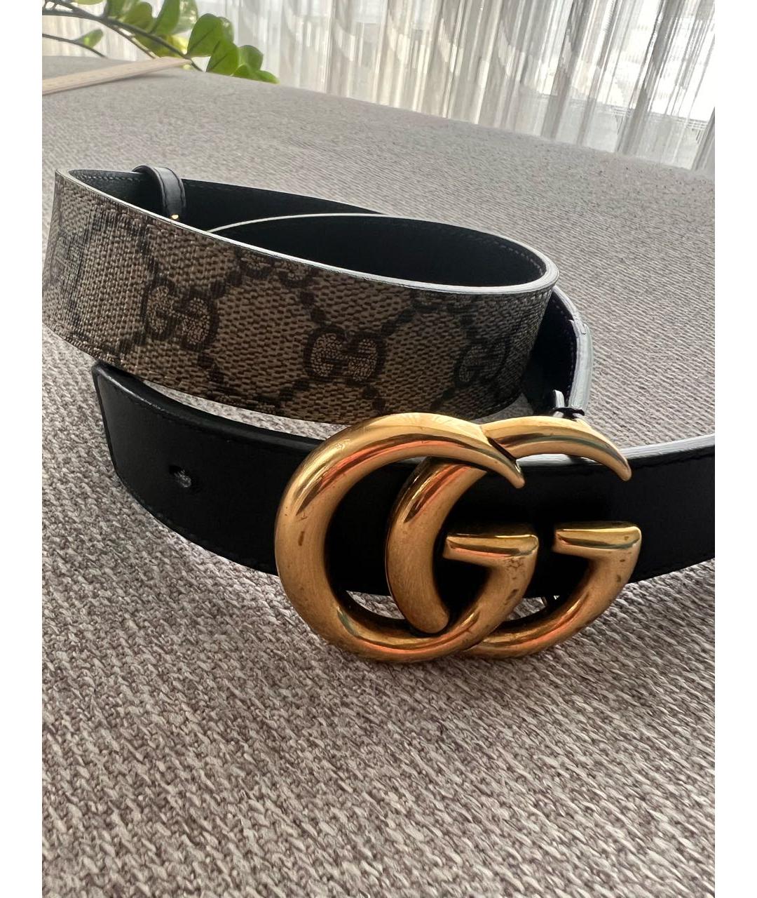 GUCCI Черный ремень, фото 4