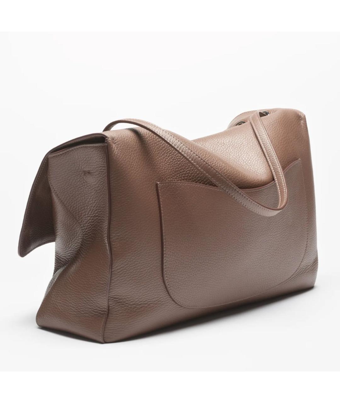 CHANEL Бежевая кожаная сумка через плечо, фото 4