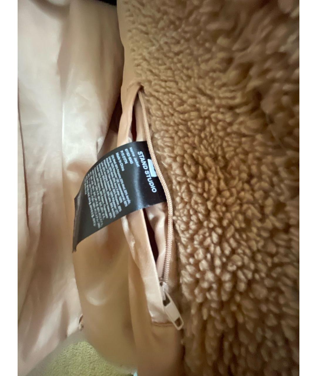 STAND STUDIO Бежевая шерстяная куртка, фото 4