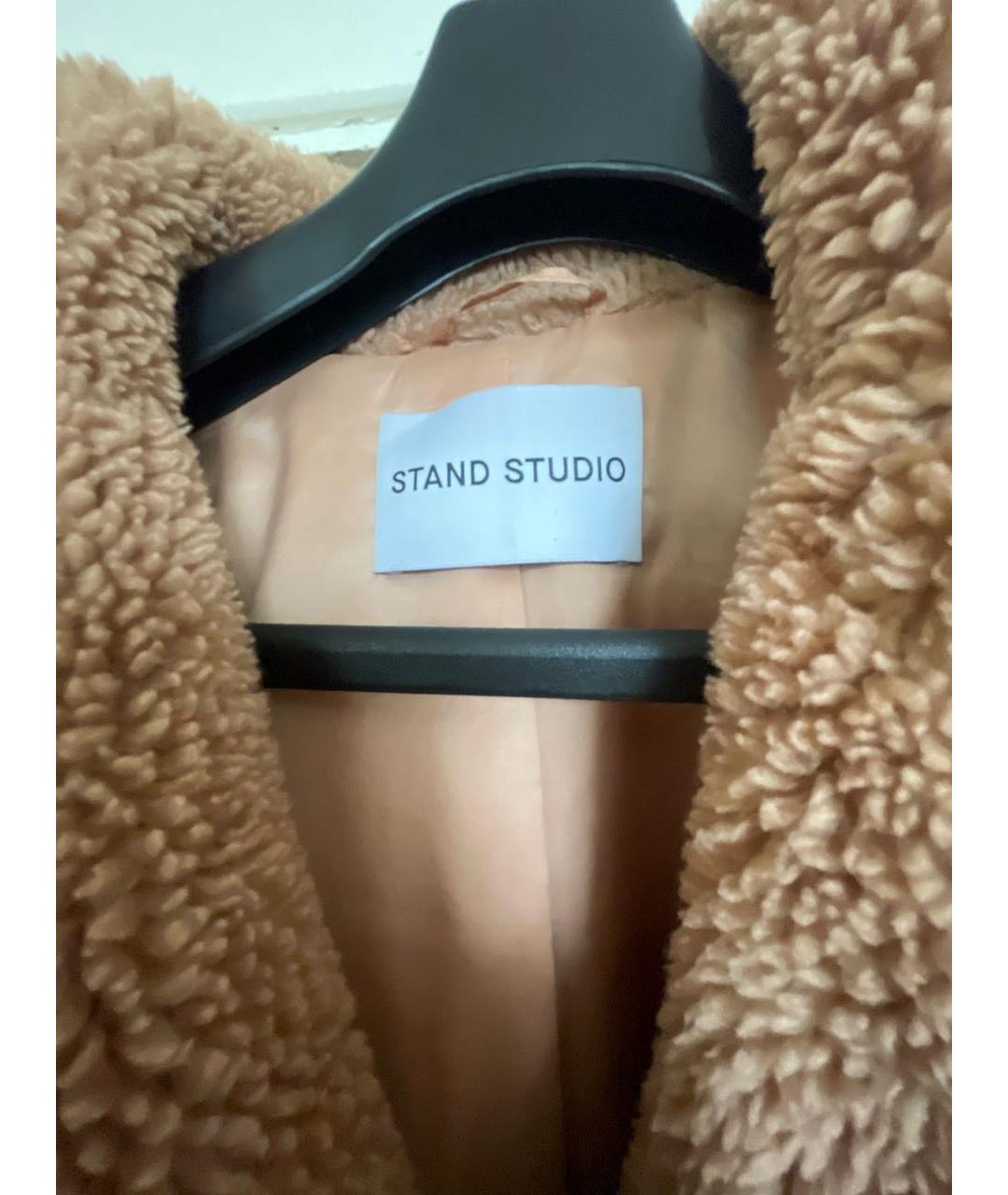 STAND STUDIO Бежевая шерстяная куртка, фото 3