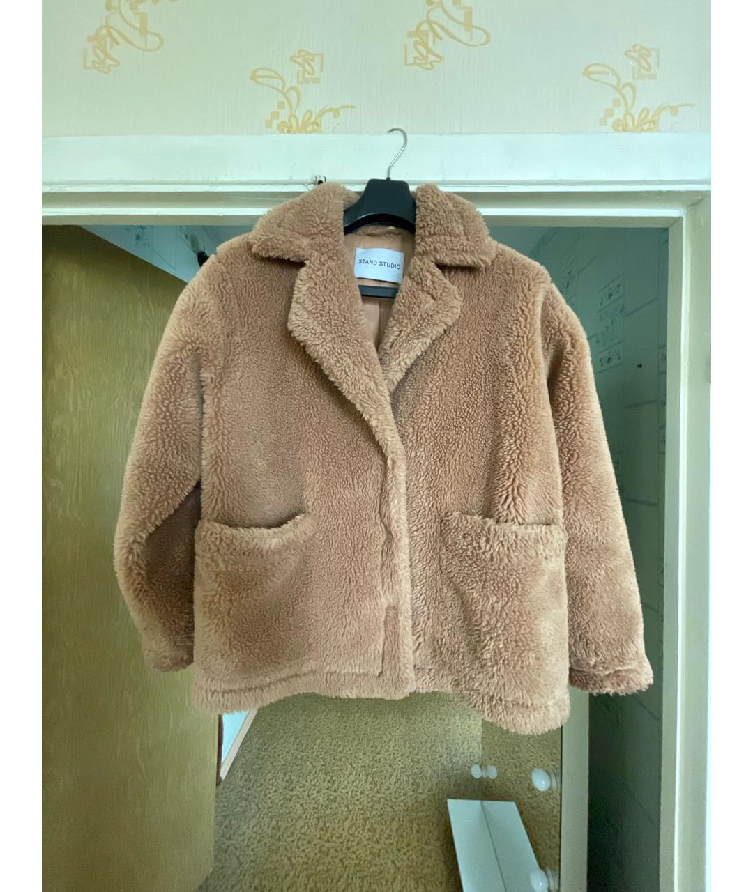 STAND STUDIO Бежевая шерстяная куртка, фото 6