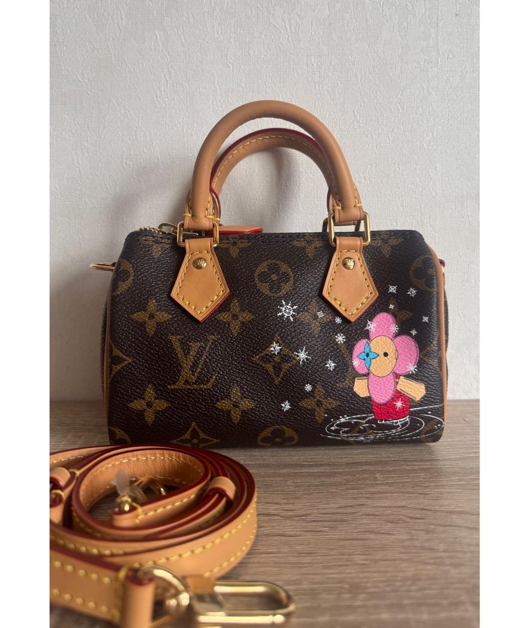 LOUIS VUITTON Коричневая сумка с короткими ручками, фото 8